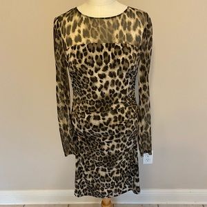 Size 6 Cheetah Print Kay Unger Dress